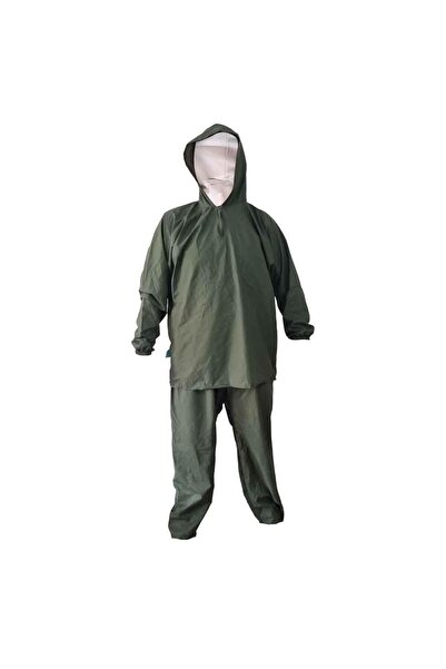 Harman Sera Plastik طقم معطف واق من المطر أخضر مقاوم للماء - صياد - صياد - مز...