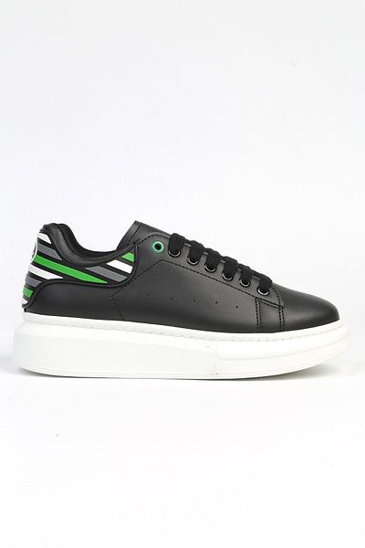 Benetton ®| BN-30135 - 3488 Black White - Women's Sports Shoes