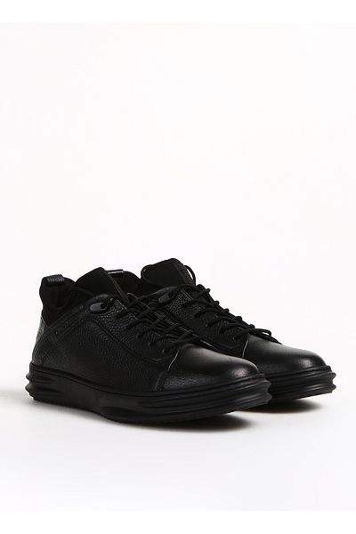 Greyder Leather + Textile Black Men's Casual Shoes 13650C MR TRENDY AYK