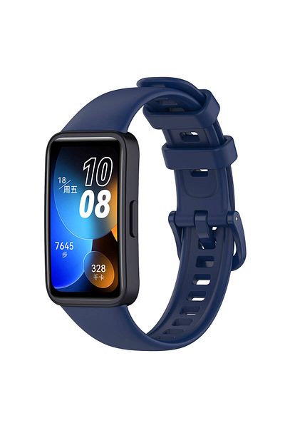 Fibaks سوار ساعة ذكية من السيليكون متوافق مع Huawei Band 8 - 9 - 10 مع مشبك ملون