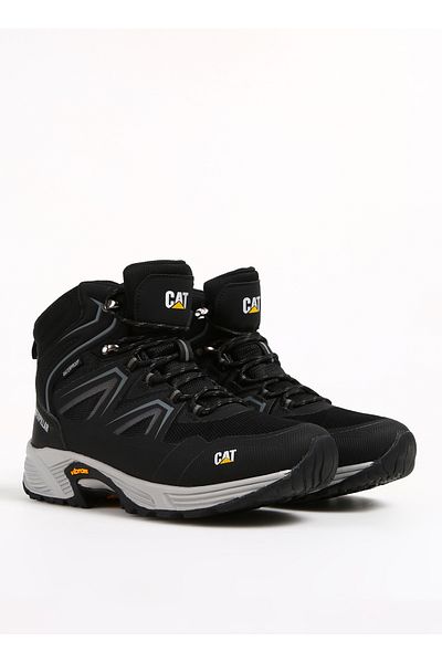 Caterpillar Black Men's Leather Waterproof Boots PICTON