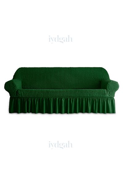 IYDGAH Husă pentru canapea extensibilă din Lycra verde în 3 piese - husă elastică 1 bucată