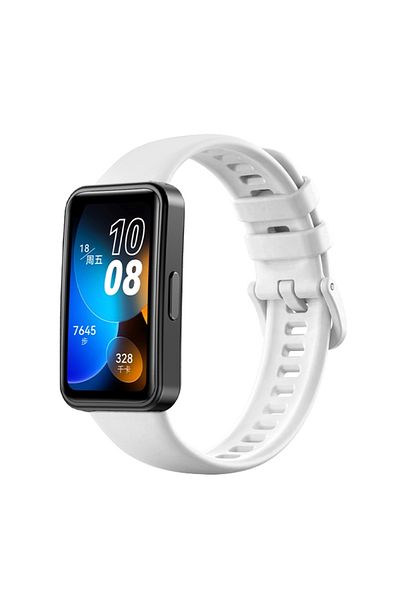 Fibaks سوار ساعة ذكية من السيليكون متوافق مع Huawei Band 8 - 9 - 10 مع مشبك ملون