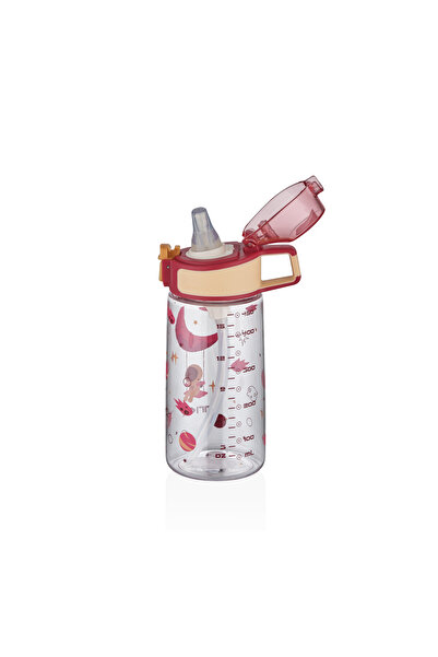 Vagonlife TKK 500ml Leakproof Tritan Water Bottle with Silicone Straw and Lockable Lid Patterned