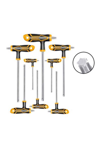 8'li T Kollu Torx Anahtar Seti ING-HHKT8083