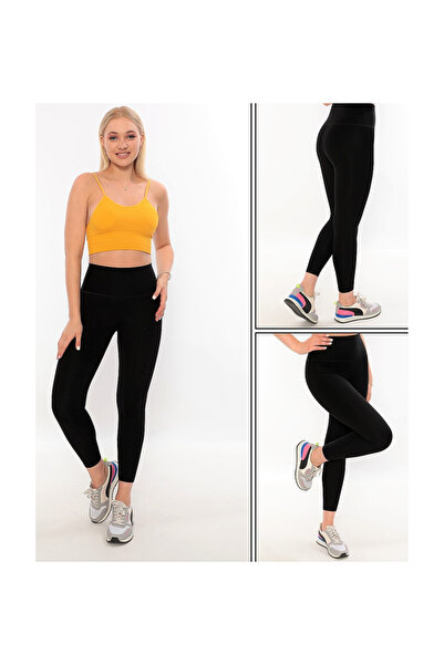 Lumenia Colanți negri cu corset cu talie înaltă tăiați cu laser, dresuri negri pentru femei, dresuri sport