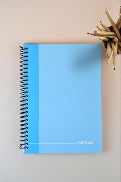 Kids Like 17x24 Pastel Color Striped Hard Cover Notebook