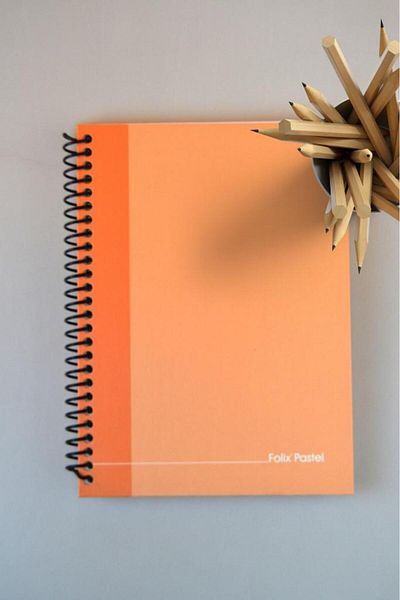 Kids Like 17x24 Pastel Color Striped Hard Cover Notebook