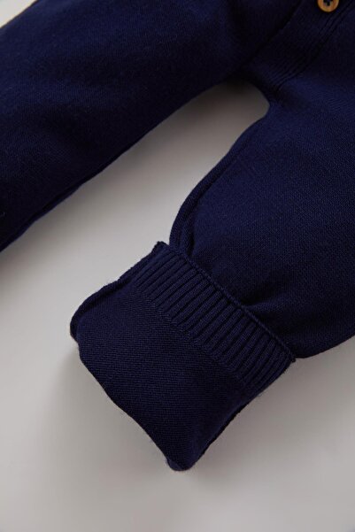 DeFacto Baby Boy Newborn Fox Patterned Knitted Jumpsuit