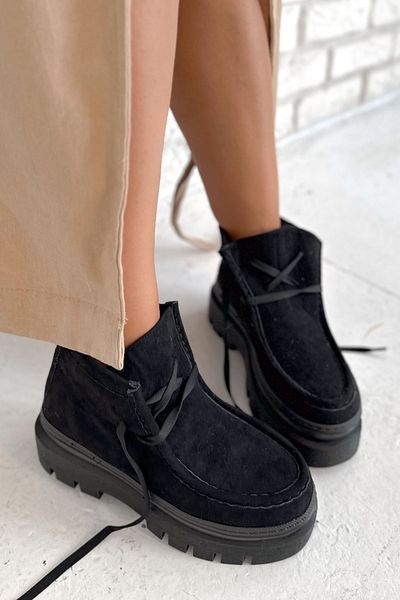 Shoebutik Orlando Black Suede Boots