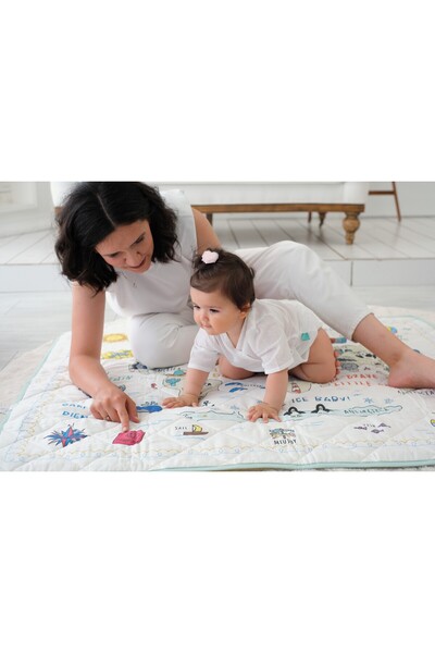 Miujoy Eğitici, Sağlıklı, Dünya Haritalı Oyun Halısı - Küçük Gezgin