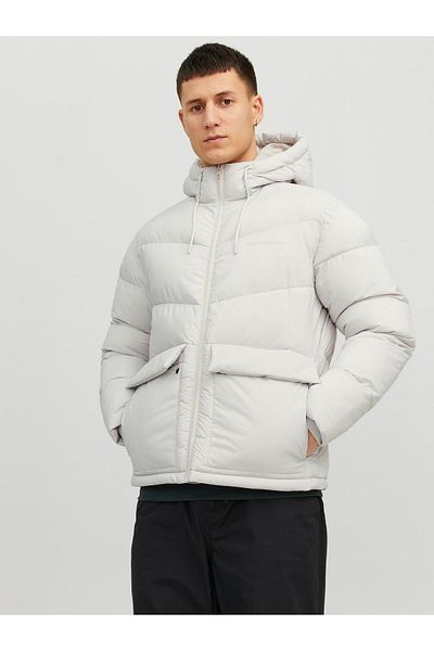 Jack & Jones Ανδρικό Αδιάβροχο Λευκό Παλτό 12238849