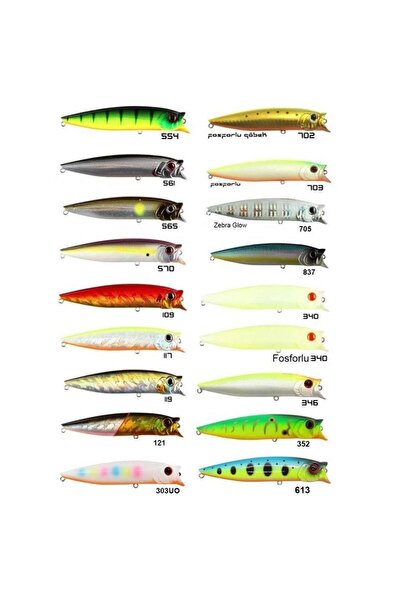 USAMİ Combo Pop 100F 10cm 12.1gr Popper Maket Balık