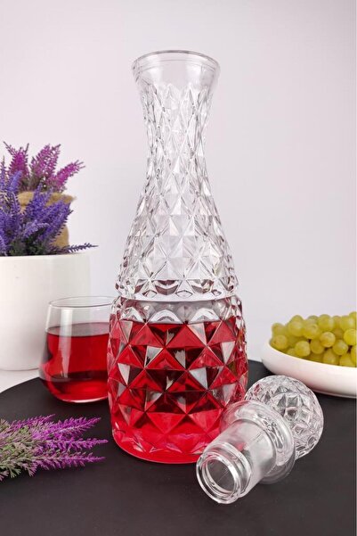 Digithome Iris Cam Kapaklı Su Ve Meşrubat Sürahisi Karaf Şişe - Su.ırs.102 C1-1-288