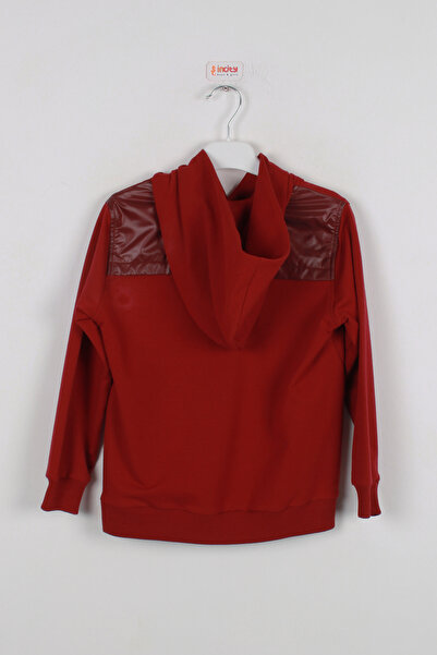 incity Boy's Burgundy Hooded Sweatshirt