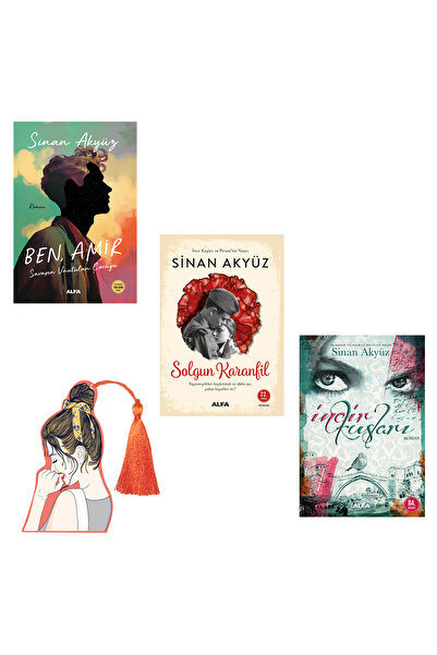 Alfa Yayınları Sinan Akyüz Ben Amir Yeni Kitap Solgun Karanfil İncir Kuşları 3 Kitap Yırtılmaz Ayraç Hediye