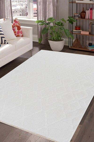 Meta Halı Rodney Mt Çift Taraflı Yıkanabilir Premium Kalite Kilim Pamuk Dokum...
