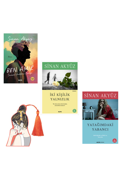 Alfa Yayınları Sinan Akyüz - ben amir - iki kişilik yalnızlık - yatağımdaki y...