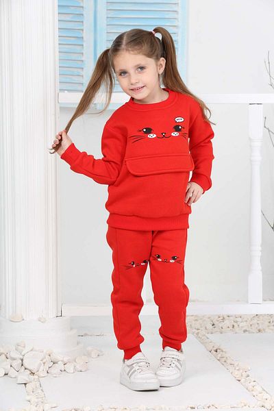 Sellfie Kids Cat Printed Clamshell Girls' Set