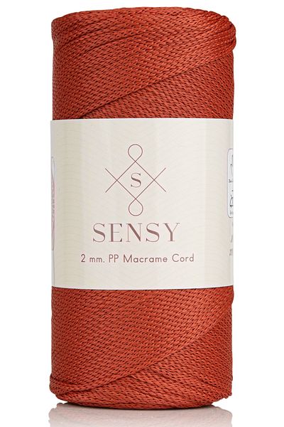 SENSY 2 Mm - 200 gr Poliester Macrame Rope Tile 230 M Poliester Macrame Rope Placă de alimentare și ață de pungă