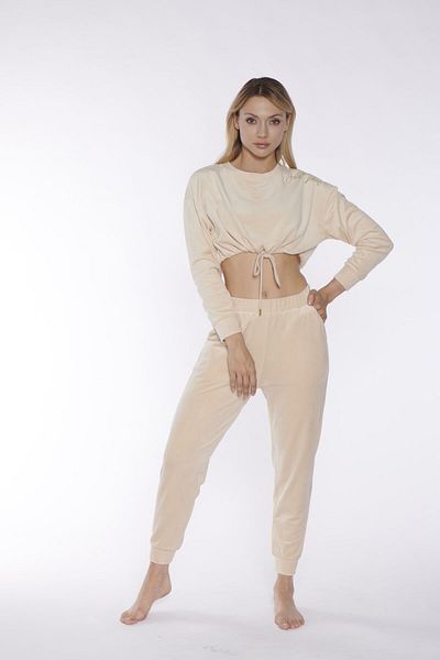 Rubina Secret Σετ Πιτζάμες Velvet Crop