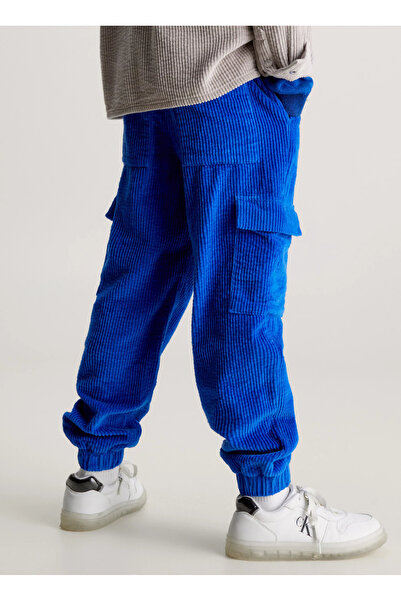 Calvin Klein Bağlamalı Bel Lastikli Paça Mavi Erkek Pantolon IB0IB01901C6X