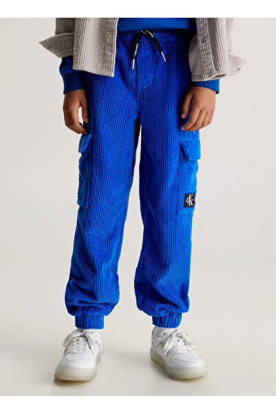 Calvin Klein Bağlamalı Bel Lastikli Paça Mavi Erkek Pantolon IB0IB01901C6X