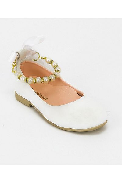 SIRRI Girl's Pearl Ballerina Shoes