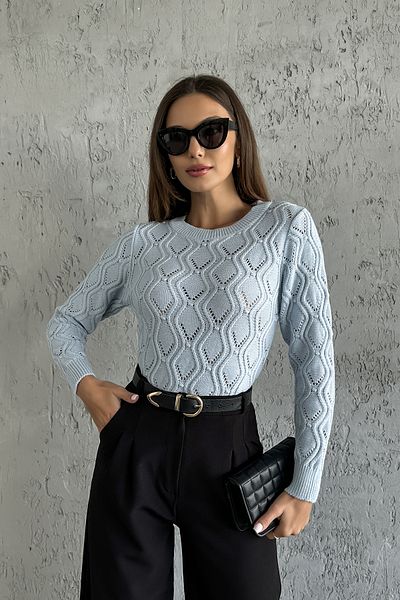 Nosia Pulover din tricotaj cu modele geometrice