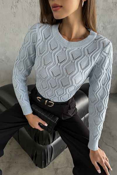 Nosia Pulover din tricotaj cu modele geometrice