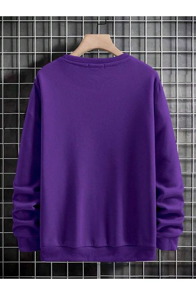 Revasser Unisex Γυναικεία/Ανδρικά χέρια Πολύχρωμο βαμβακερό φούτερ με λαιμόκοψη