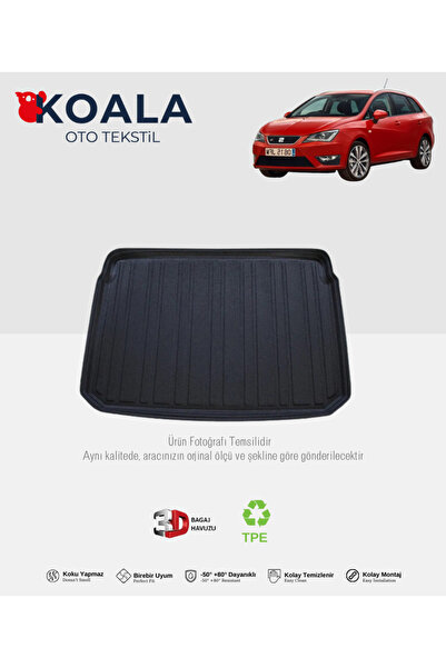 KoalaOtoTekstil Seat İbiza Sport Tourer (2011-2017) 3d Bagaj Havuzu