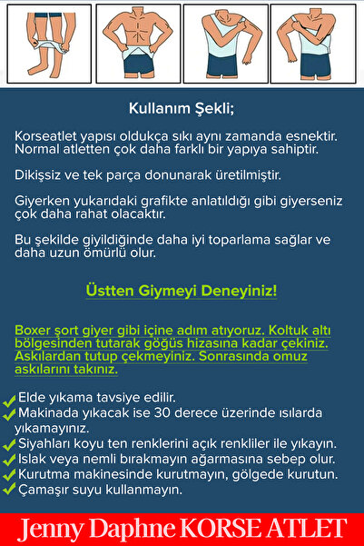 Jenny Daphne Men's Corset Athlete Waist Chest Belly Gynecomastia Toning Firming Upright Posture Helper Athlete