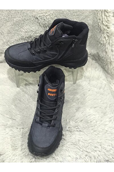 Aysun Ayakkabı koyu lacivert dış metaryal cild iç metaryal polar suya ve soğuk havaya dayanıklı bot