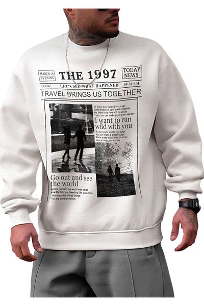 BENROMA OVERSIZED MOLD UNISEX THE 1997 PRINTED SWEAT