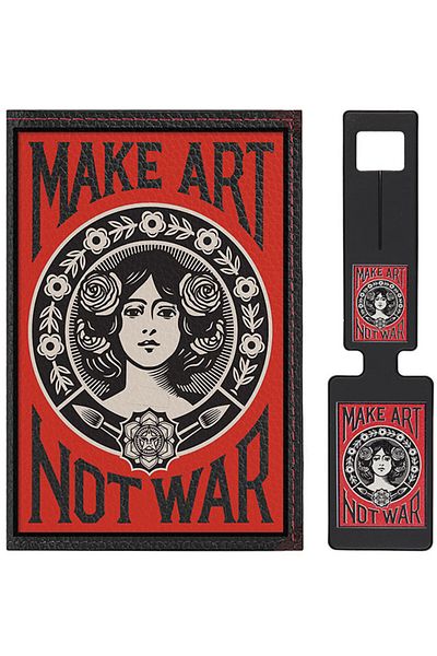 Cekuonline Leather Passport Cover and Suitcase Tag Silicone Luggage Tag Completely Handmade Make Art