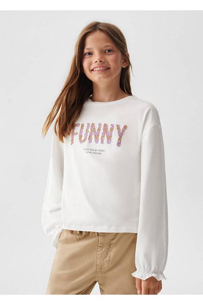 MANGO Kids Tricou cu mesaj