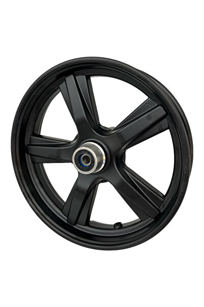 Matrix E-Bike 10 İnç Ön Çelik Jant - Diskli Siyah Elektrikli Motosiklet Jantı