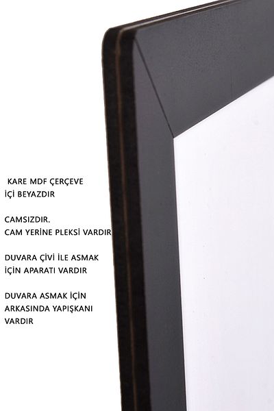 yhfoto 9 Pieces of Frame - Multiple MDF Frames - 6 Pieces of 30x30 - 3 Pieces of 21x30 Black Photo Frame