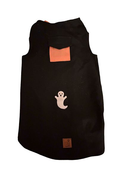 Bi Dolap Ponçik Ghost Helloween Halloween Orange Black Cat Dog Outfit & Vest