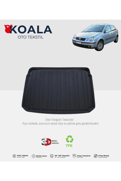 KoalaOtoTekstil Volkswagen Polo Hatchback (1995-2003) 3d Bagaj Havuzu