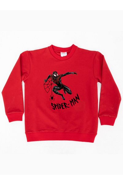 SPIDERMAN printed spiderman cotton fabric children's sweatshirt