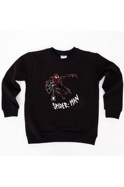 SPIDERMAN Hanorac pentru copii din țesătură de bumbac spiderman imprimat