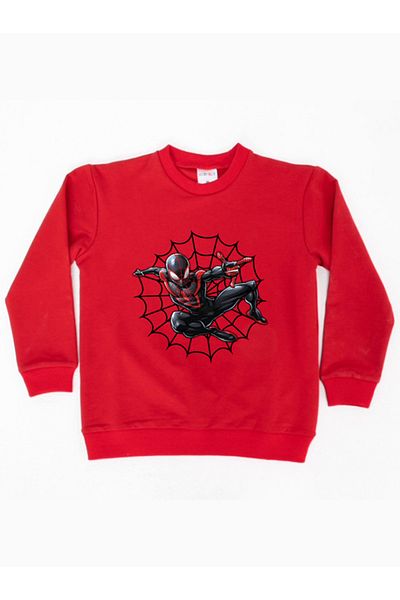 SPIDERMAN printed spiderman cotton fabric children's sweatshirt