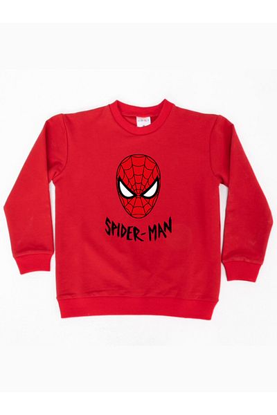 SPIDERMAN Hanorac pentru copii din țesătură de bumbac spiderman imprimat