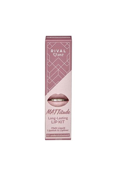 Rival Loves Me Liquid Matte Kit No:02 Mattitude Understatmnt 2-Piece Lipstick