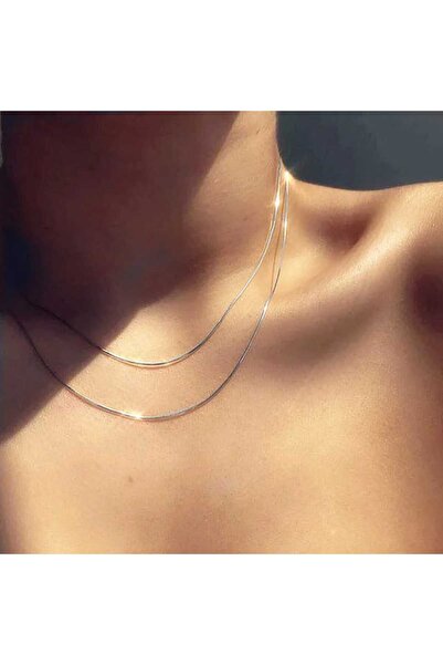 İPAR AKSESUAR SILVER WIRE CHAIN NECKLACE