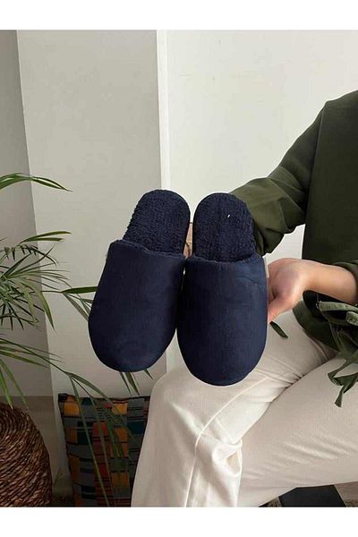 Behtah Kundura Men's Thermal Wool Winter House Slippers Bathroom Slippers