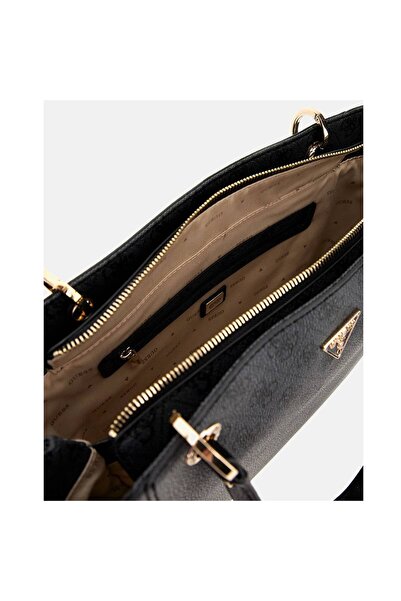 Guess Anthracite Colored Women's Shoulder Bag - Leather, Zipper Closure, Compartment Bg 787925 -clo