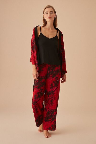 SUWEN Anna Three-Piece Pajama Set